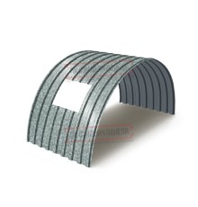 Продольно гнутый профнастил для укрытий конвейеров МП20ПГ-1150, 0,5, оцинкованный