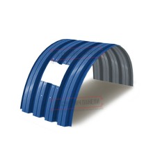 Продольно гнутый профнастил для укрытий конвейеров Н75ПГ-800, 0,7, в полимерном покрытии