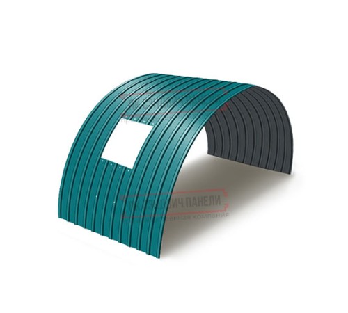 Продольно гнутый профнастил для укрытий конвейеров С10ПГ-1160, 0,9, в полимерном покрытии