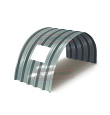 Продольно гнутый профнастил для укрытий конвейеров С44ПГ-1047, 0,7, нержавеющий