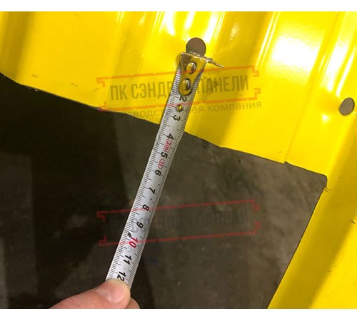 Продольно гнутый профнастил для укрытий конвейеров МП10ПГ-1200, 0,6, оцинкованный