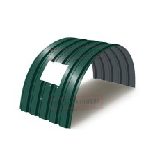 Продольно гнутый профнастил для укрытий конвейеров МП35ПГ-1076, 0,8, в полимерном покрытии