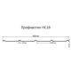 Продольно гнутый профнастил для укрытий конвейеров НС18ПГ-1170, 0,8, нержавеющий