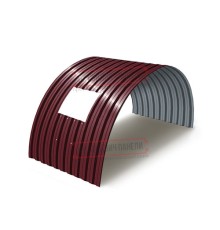 Продольно гнутый профнастил для укрытий конвейеров С21ПГ-1051, 0,6, в полимерном покрытии