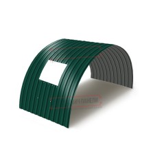 Продольно гнутый профнастил для укрытий конвейеров С8ПГ-1200, 0,8, в полимерном покрытии