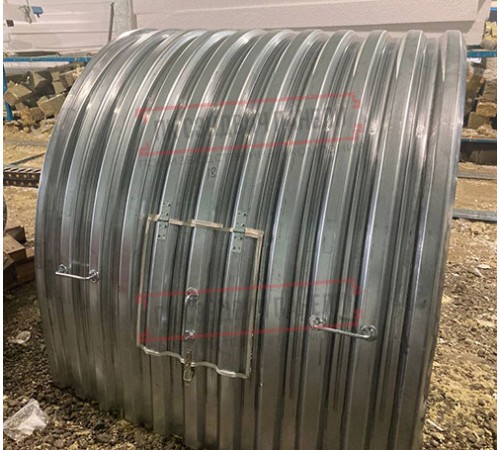 Продольно гнутый профнастил для укрытий конвейеров СС10ПГ-1160, 0,7, оцинкованный