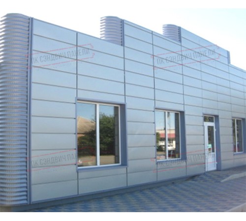 Линеарная панель-торцами гладкий-24хС/20, RAL 7047 Нежно-серый