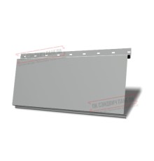 Линеарная панель-открытый гладкий-24хС/20, RAL 9006 Серый металлик