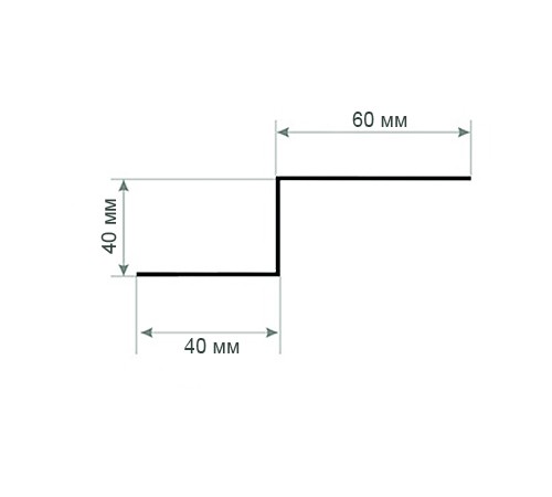 Z-образный профиль перфорированный К239 97x40x2500-2,0 мм, горячеоцинкованный