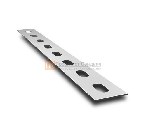 Перфорированная полоса ПП30 30x2500-2,0 мм, оцинкованная