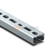 С-образный профиль перфорированный К108 40x20x2000-3,0 мм, оцинкованный