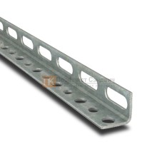 L-образный профиль перфорированный К242 60x40x2000-1,5 мм, оцинкованный