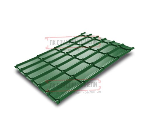 Металлочерепица Экоррей RAL6002 Полиэстер-0.35