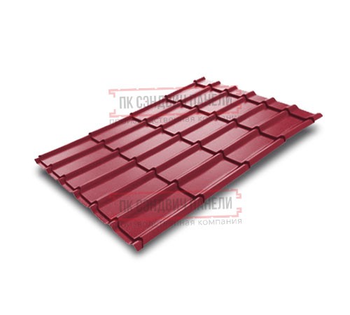 Металлочерепица Экоррей RAL3003 Полиэстер-0.3