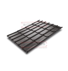 Металлочерепица Экоррей RAL8019 Полиэстер-0.5