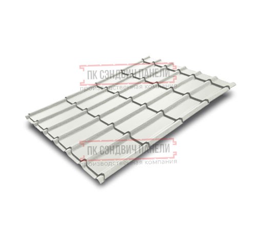 Металлочерепица Экоррей RAL9003 Полиэстер-0.45