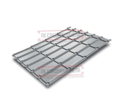 Металлочерепица Экоррей RAL7004 Полиэстер-0.4