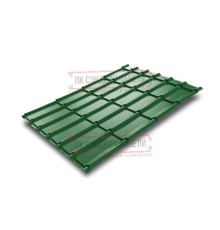 Металлочерепица Экоррей RAL6002 Полиэстер-0.5