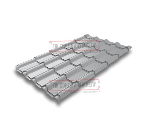 Металлочерепица Камея RAL7004 Satin-0.5