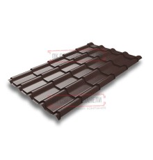 Металлочерепица Камея RR887 GreenCoat Pural-0.5