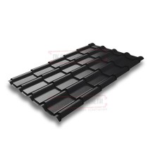 Металлочерепица Камея RAL9005 Satin-0.5