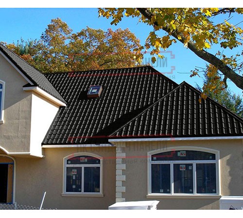 Металлочерепица Камея RAL9005 Satin-0.5