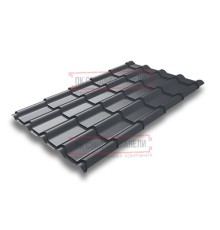 Металлочерепица Камея RAL7024 Drap-0.45