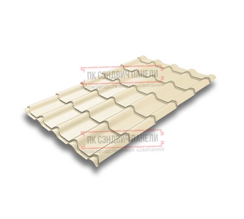 Металлочерепица Камея RAL1015 Satin-0.5