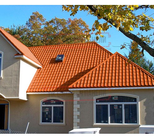 Металлочерепица Камея RAL2004 Полиэстер-0.45