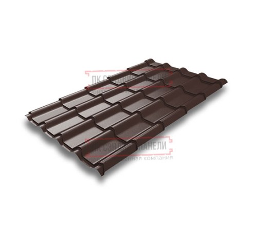 Металлочерепица Камея RAL8017 Rooftop Matte-0.5