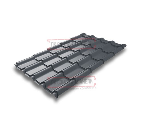 Металлочерепица Камея RR23 GreenCoat Pural-0.5