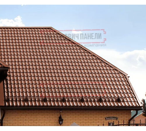 Металлочерепица Классик RAL8004 PurLite Мatt-0,5