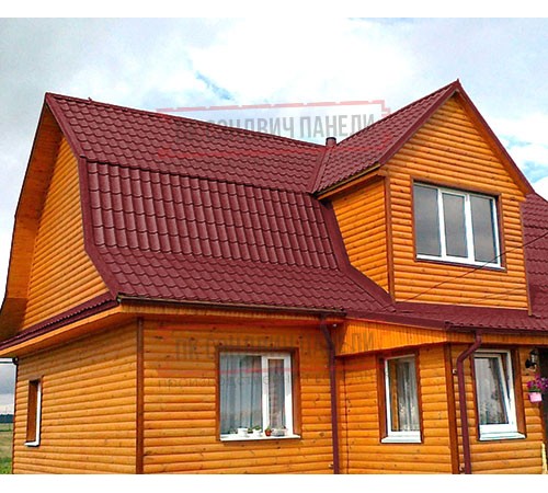 Металлочерепица классик плюс RAL3011 Satin-0.5