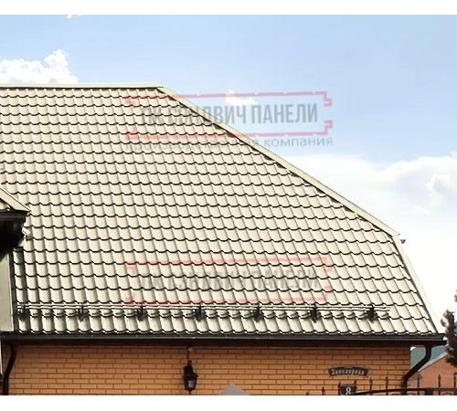 Металлочерепица Классик RAL1015 Полиэстер-0,45