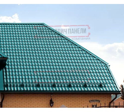 Металлочерепица Классик RAL5018 Полиэстер-0,45