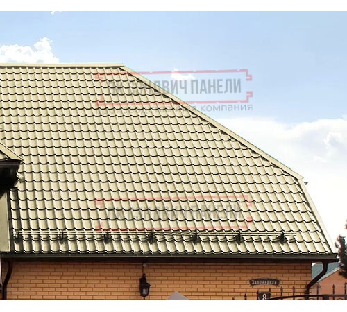 Металлочерепица Классик RAL1014 Полиэстер-0,45