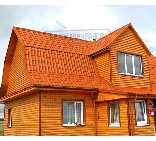 Металлочерепица классик плюс RAL2004 Полиэстер-0.45