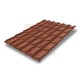 Металлочерепица Классик Brown Safari Twincolor-0,45