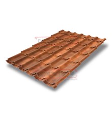 Металлочерепица классик плюс Orange Safari Twincolor-0.45