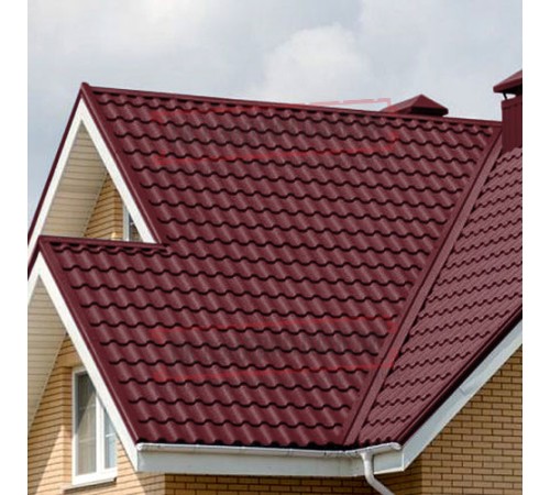 Металлочерепица Кредо RAL3005 Atlas-0,5