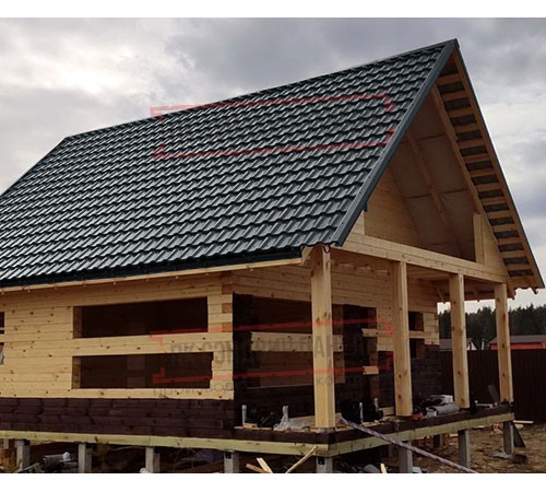 Металлочерепица Квинта плюс RR2Н3 GreenCoat Pural Matt-0.5