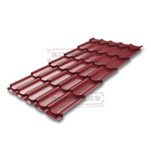 Металлочерепица Квинта плюс RAL3011 Полиэстер-0.45