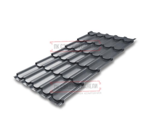 Металлочерепица Квинта плюс RR23 GreenCoat Pural-0.5