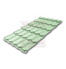 Металлочерепица Квинта плюс RAL6019 Полиэстер-0.45