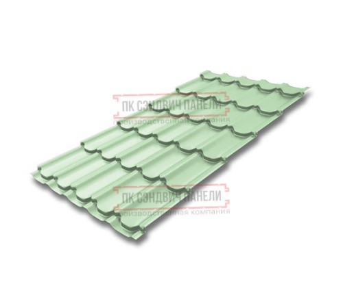Металлочерепица Квинта плюс RAL6019 Полиэстер-0.45