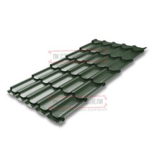 Металлочерепица Квинта плюс RR11 GreenCoat Pural-0.5