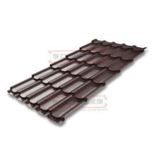 Металлочерепица Квинта плюс RAL8017 Quarzit lite-0.5