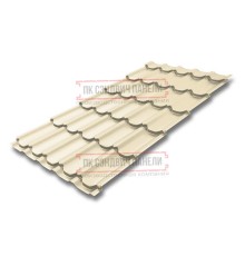 Металлочерепица Квинта плюс RAL1015 Полиэстер-0.45