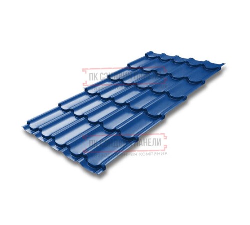 Металлочерепица Квинта плюс RAL5005 Satin-0.5