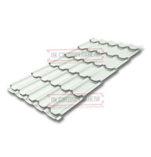 Металлочерепица Квинта плюс RAL9003 Полиэстер-0.45